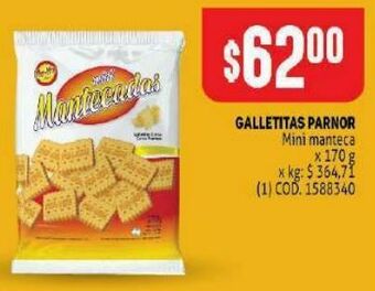 Makro Galletitas parnor 170g oferta
