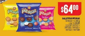 Makro Galletitas pitusas 160g oferta