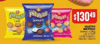 Makro Galletitas mini pitusas 300g oferta