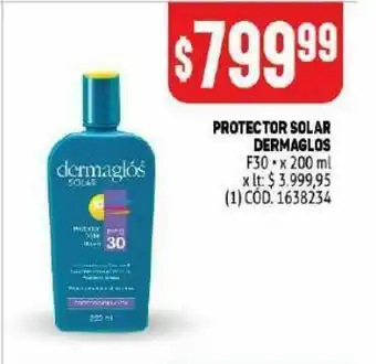 Makro Protector solar dermaglós f30 200ml oferta