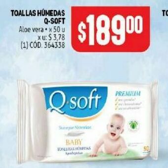 Makro Toallas húmedas q-soft 50u oferta