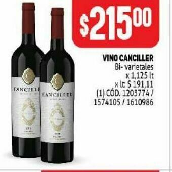 Makro Vino canciller 1.125lt oferta