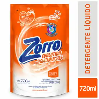 Walmart Jabón Líquido Zorro Evolution Dp X 720ml oferta