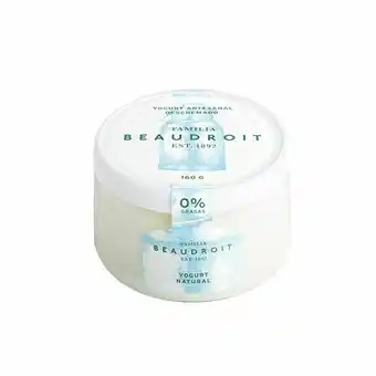 Walmart Yogurt Descremado Natural Beaudroit 160gr oferta