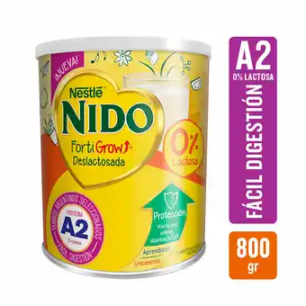 Walmart Leche En Polvo Nido Fortigrow Deslactosada A2 800gr oferta