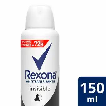 Walmart Desodorante Antitranspirante Rexona Invisible En Aerosol 150 Ml oferta