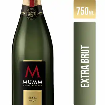 Walmart Vino Espumante Cuvee Extra Brut Mumm 750 Cc oferta