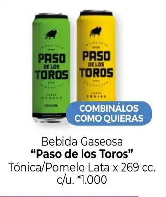 La Anonima Paso de los Toros Bebida Gaseosa Tónica/Pomelo lata x 269cc. c/u. oferta
