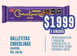 Supermercados Vea Chocolinas galletitas clasicas, paq. oferta