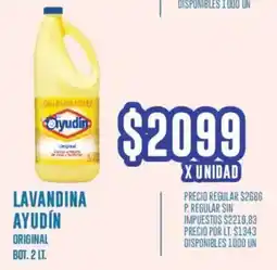 Supermercados Vea Ayudín lavandina original bot. oferta