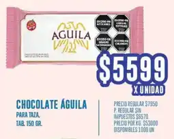 Supermercados Vea Águila chocolate para taza, tab. oferta