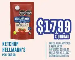 Supermercados Vea Hellmann's ketchup pch. oferta