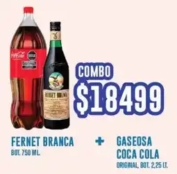 Supermercados Vea Fernet branca+ coca cola gaseosa original, bot. oferta