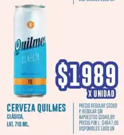 Supermercados Vea Quilmes cerveza clásica, lat. oferta