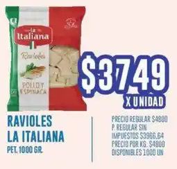 Supermercados Vea La italiana ravioles pet. oferta