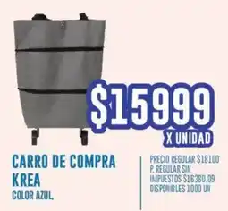 Supermercados Vea Krea carro de compra color azul oferta