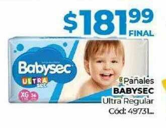 Diarco Pañales Babysec Ultra Regular oferta
