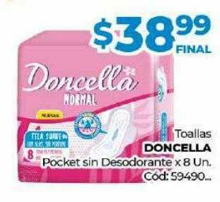 Diarco Toallas Doncella Pocket Sin Desodorante oferta