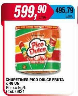 Maxiconsumo Chupetines Pico Dulce Fruta oferta