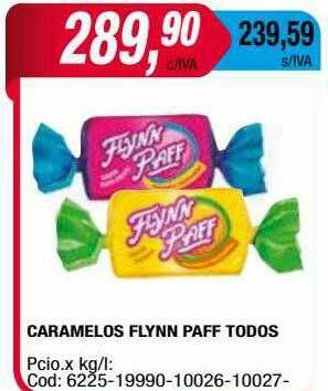 Maxiconsumo Caramelos Flynn Paff Todos oferta