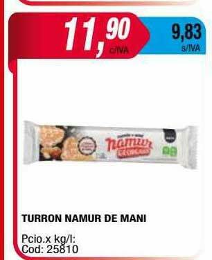 Maxiconsumo Turron Namur De Mani oferta