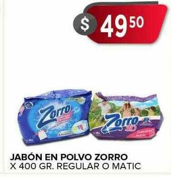 Supermercados Mayor Jabón En Polvo Zorro oferta