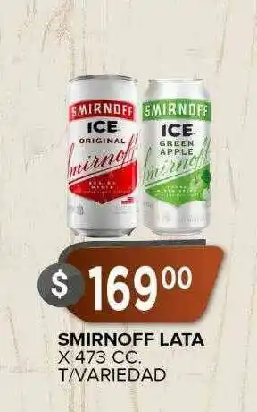 Supermercados Mayor Smirnoff Lata oferta
