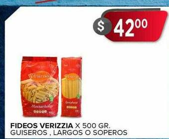 Supermercados Mayor Fideos Verizzia oferta