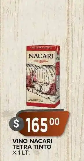 Supermercados Mayor Vino Nacari Tetra Tinto oferta