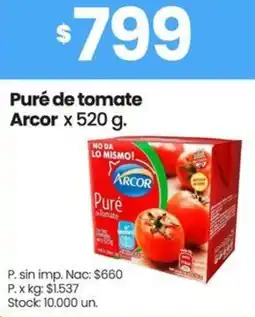 Changomas Arcor puré de tomate oferta