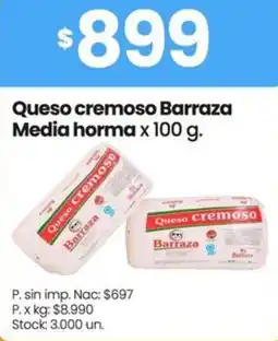 Changomas Queso cremoso barraza media horma oferta