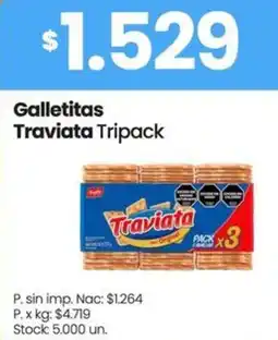 Changomas Traviata galletitas tripack oferta
