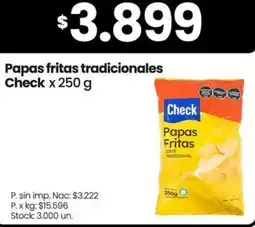 Changomas Check papas fritas tradicionales oferta