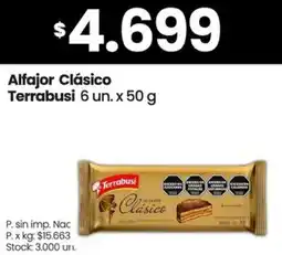 Changomas Terrabusi alfajor clásico oferta