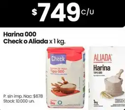 Changomas Check o aliada harina 000 oferta