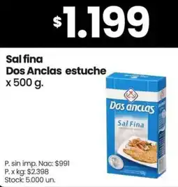 Changomas Dos anclas estuche sal fina oferta