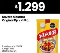 Changomas Savora mostaza original dp oferta