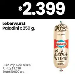 Changomas Paladini leberwurst oferta