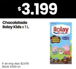 Changomas Ilolay kids chocolatada oferta