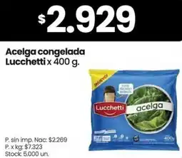 Changomas Lucchetti acelga congelada oferta