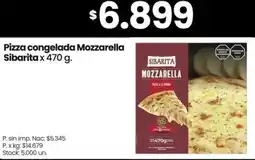 Changomas Sibarita pizza congelada mozzarella oferta