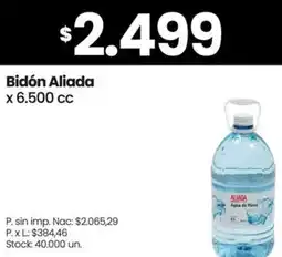 Changomas Aliada bidón oferta
