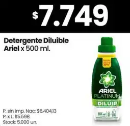 Changomas Ariel detergente diluible oferta