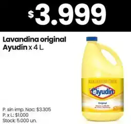 Changomas Ayudín lavandina original oferta