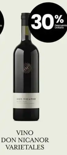 Changomas Don nicanor vino varietales oferta