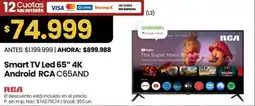 Changomas Rca smart tv led 65" oferta