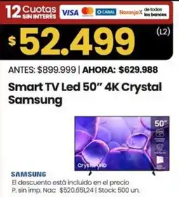 Changomas Samsung smart tv led 50" oferta