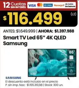 Changomas Samsung smart tv led 65" oferta