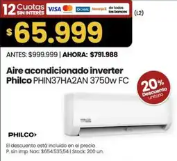 Changomas Philco aire acondicionado inverter oferta