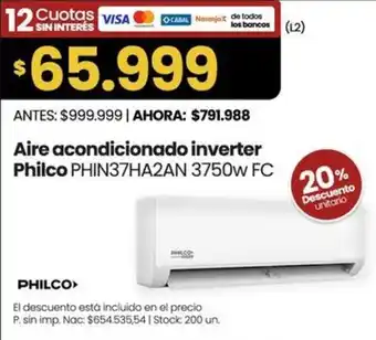 Philco aire acondicionado inverter